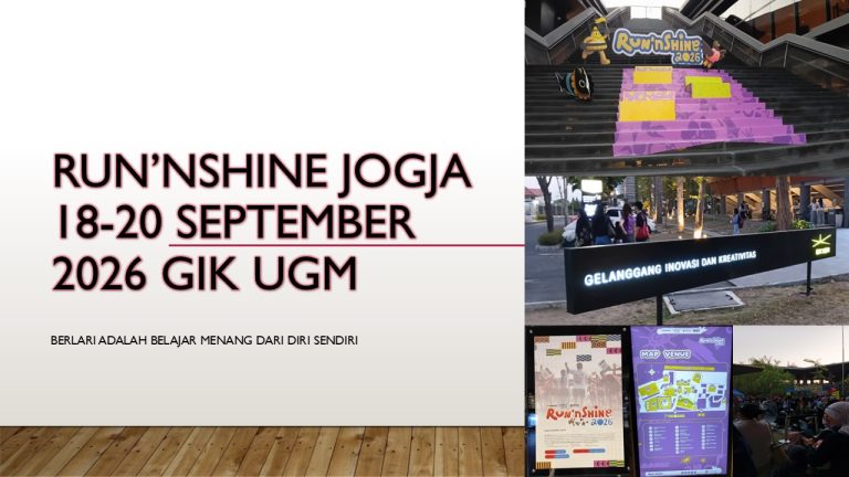 Run’nshine Jogja 18-20 September 2026 GIK UGM
